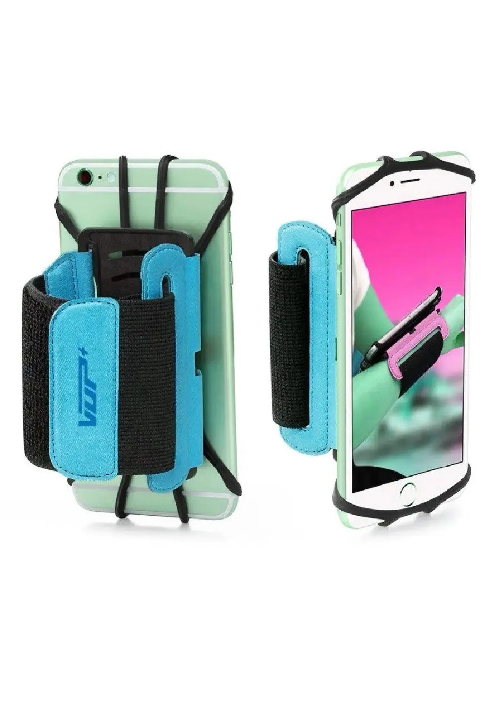 Браслет тримач кріплення підставка на руку універсальний розмір телефону смартфона для бігу спорту (474776-Prob) Синій Unbranded (259685147)