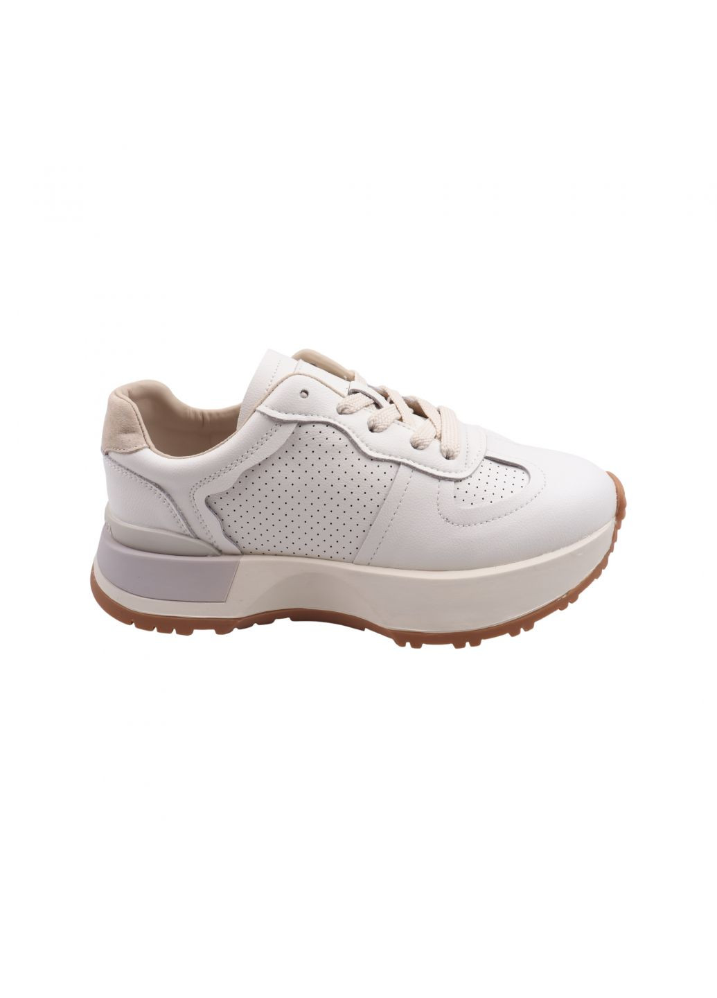 Білі кросівки жіночі молочні натуральна шкріа Lifexpert 1232-23DK