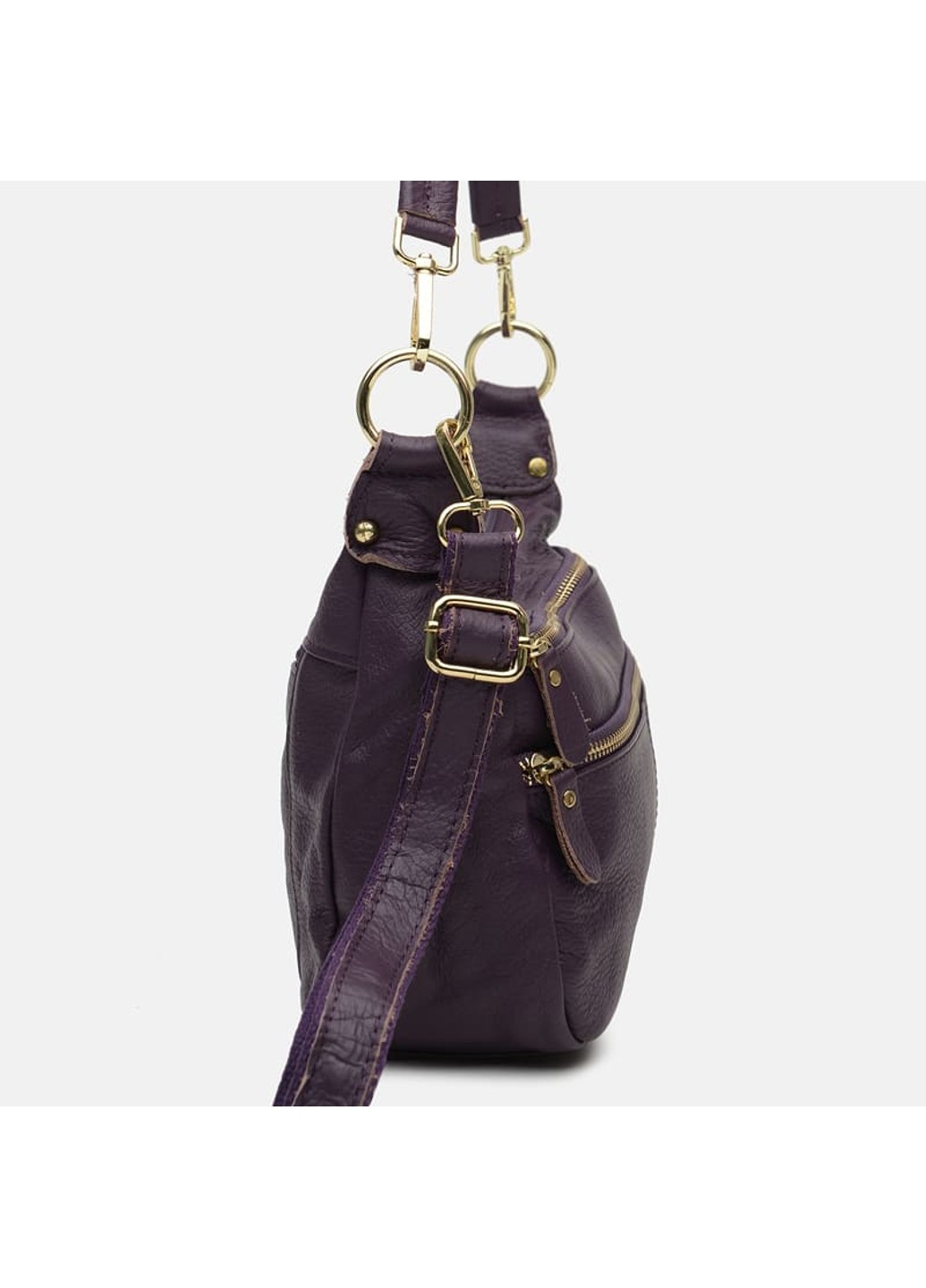 Жіноча шкіряна сумка K1213-violet Borsa Leather (266143138)