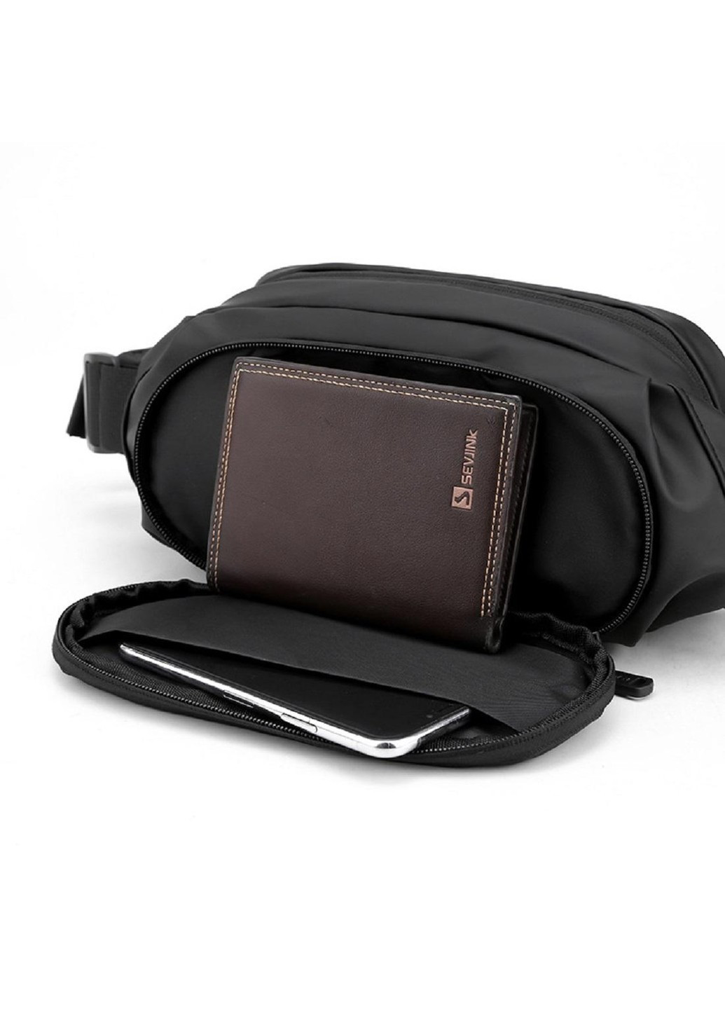 Мужская текстильная поясная сумка AT08-T-1100-33A Confident (277963064)