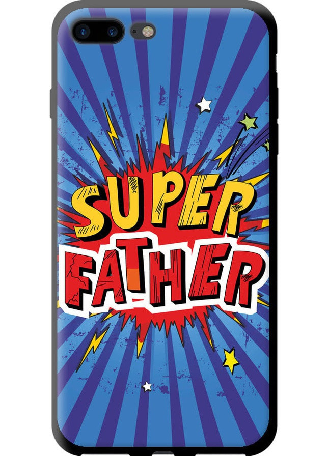 TPU черный чехол 'Супер папа v2' для Endorphone Apple iPhone 8 Plus (258085208)