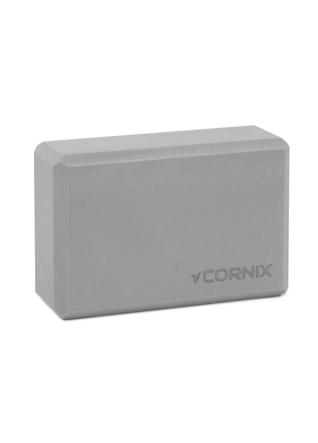Блок для йоги Cornix EVA 22.8 x 15.2 x 7.6 см XR-0105 Grey No Brand (260735667)