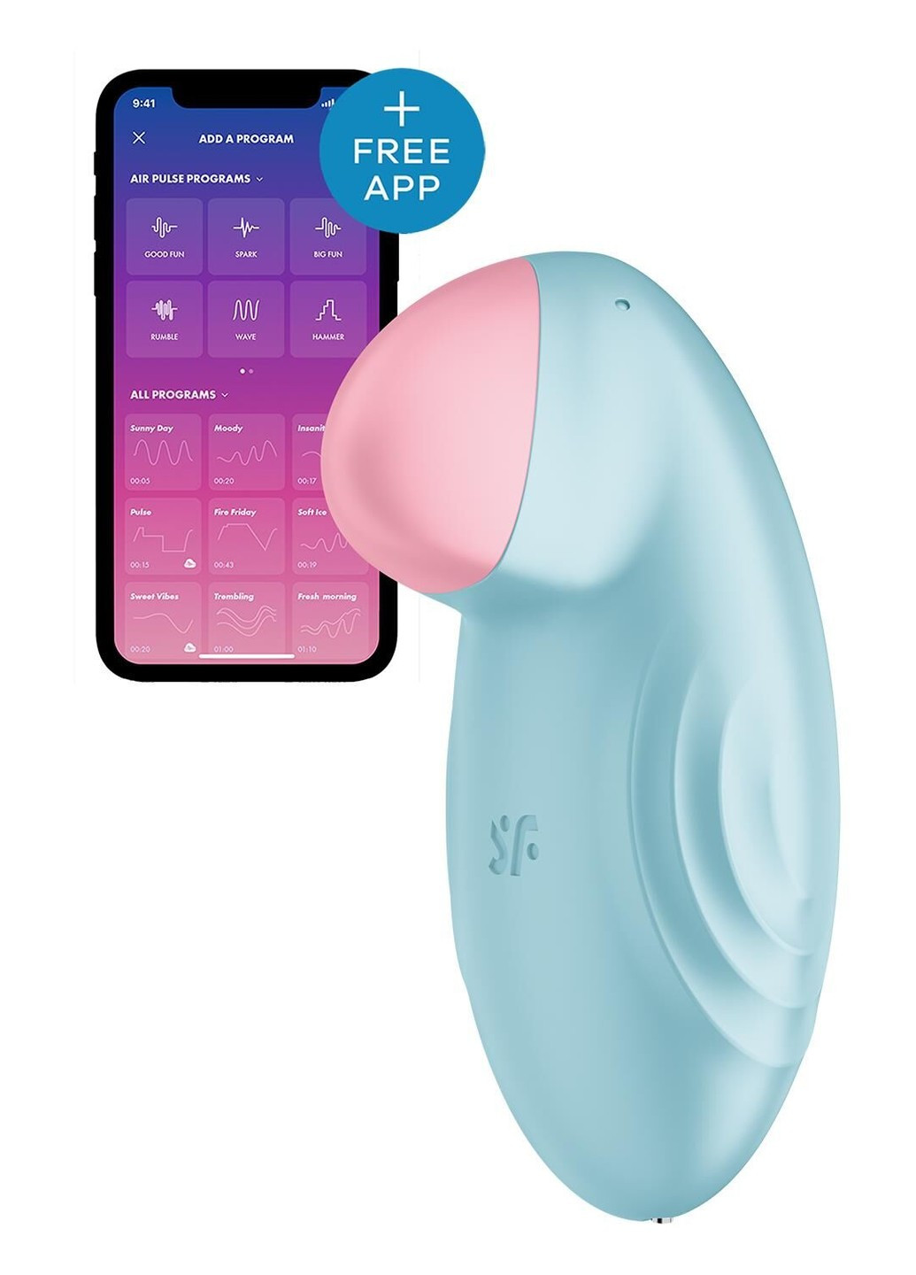 Смарт-вібратор для клітора Tropical Tip Light Blue Satisfyer (269007239)