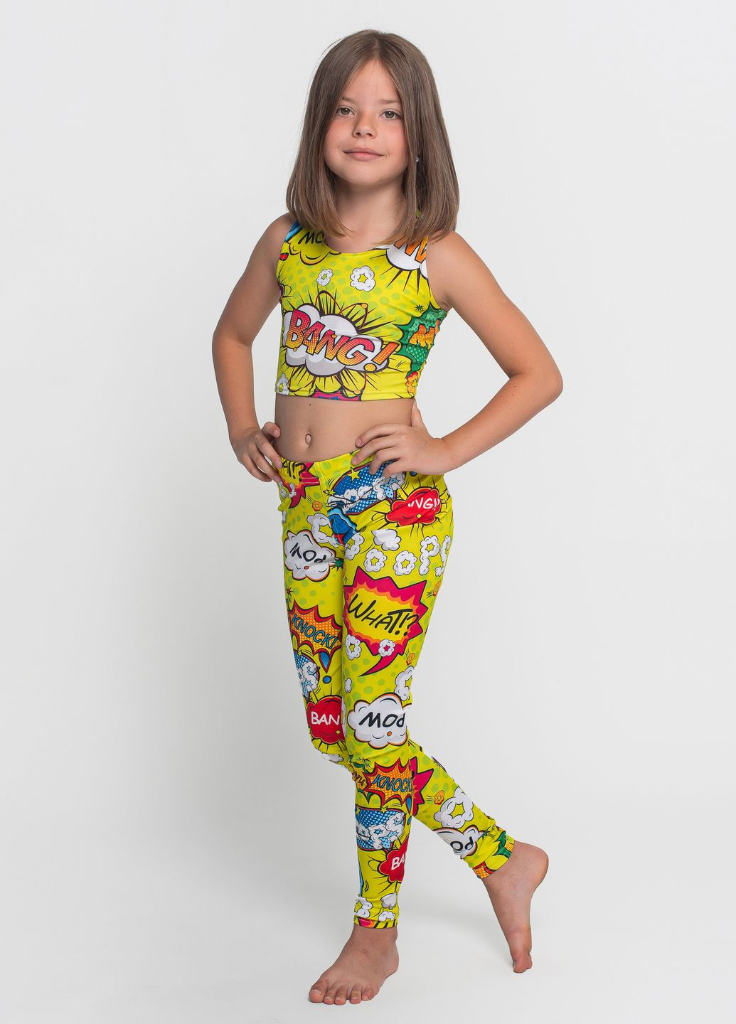 Салатовий спортивний костюм для дівчинки для гімнастики Total Pro fitness (276400651)