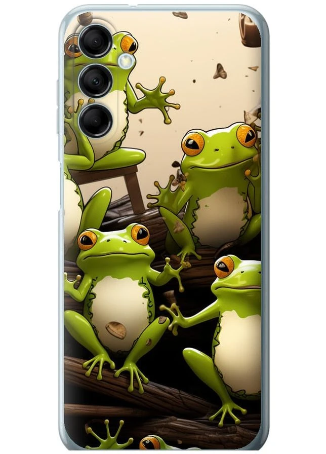 Силіконовий чохол 'Жабки' для Endorphone Samsung Galaxy M14 M146B (266909776)