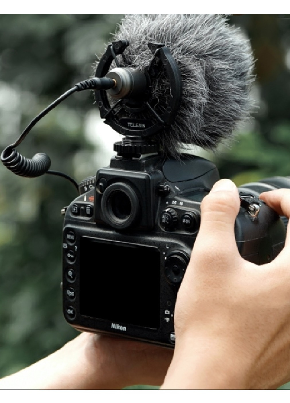 Микрофон Telesin MIC-VM02 компактный алюминиевый для фото видео камер телефонов 20х80 мм (474072-Prob) Unbranded (257267668)