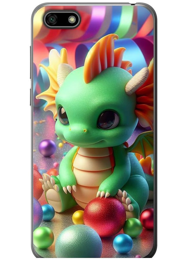 2D пластиковый чехол 'Веселый дракончик' для Endorphone Huawei Y5 2018 (275460775)