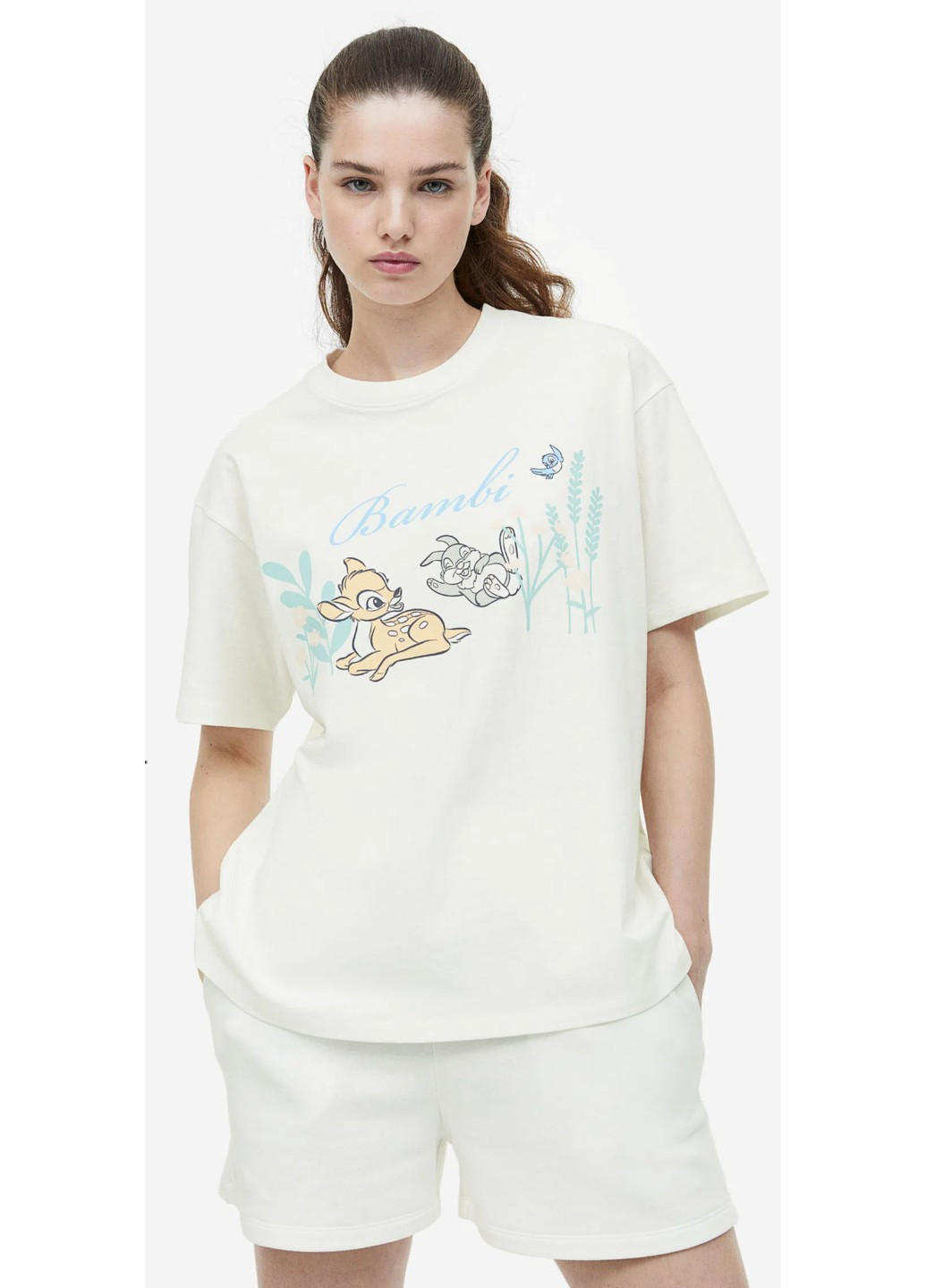 Белая летняя женская футболка н&м (56007) xs белая H&M