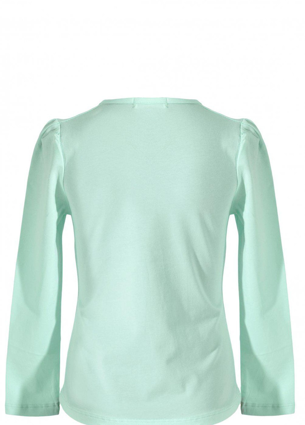 Зеленая футболки батник дівчинка (w019-143) Lemanta