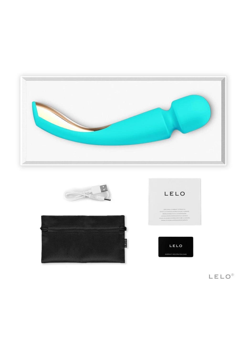 Вібромасажер Smart Wand 2 Medium Ocean Blue Lelo (277235852)