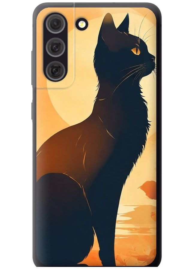 Силіконовий чохол 'Чорна кішка v2' для Endorphone Samsung Galaxy S21 FE (276057886)