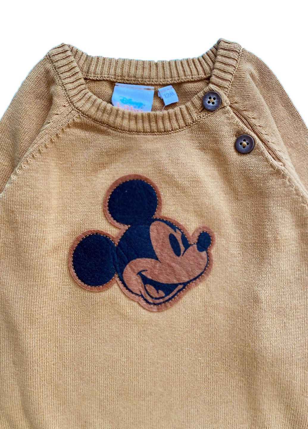 Горчичный демисезонный свитер Disney