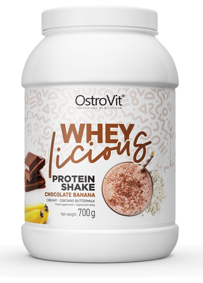 WHEYlicious Protein Shake 700 g /23 servings/ Chocolate Banana Ostrovit (256724220)