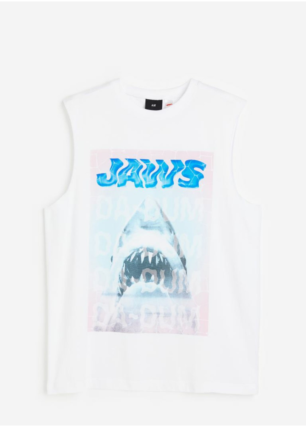 Біла чоловіча футболка з принтом н&м (55814) s біла H&M