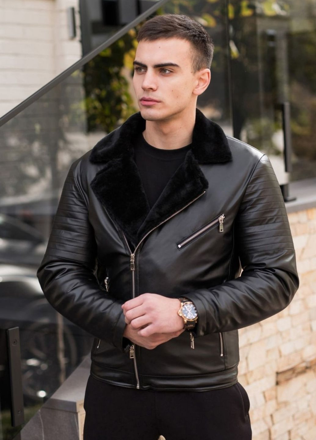 Чорна зимня зимова куртка No Brand