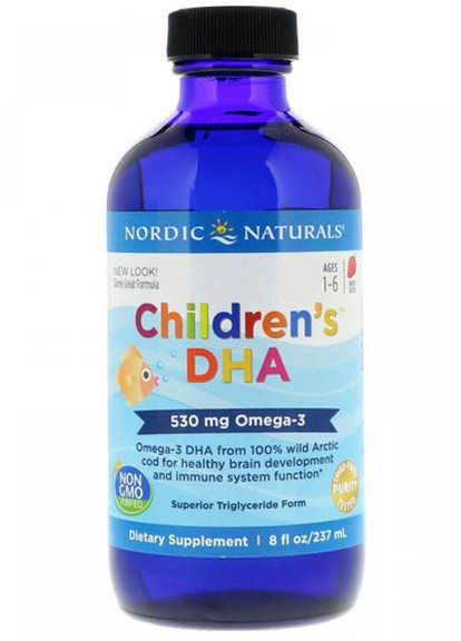 Children's DHA 530 mg 8 fl oz 237 ml Strawberry Nordic Naturals (256724450)