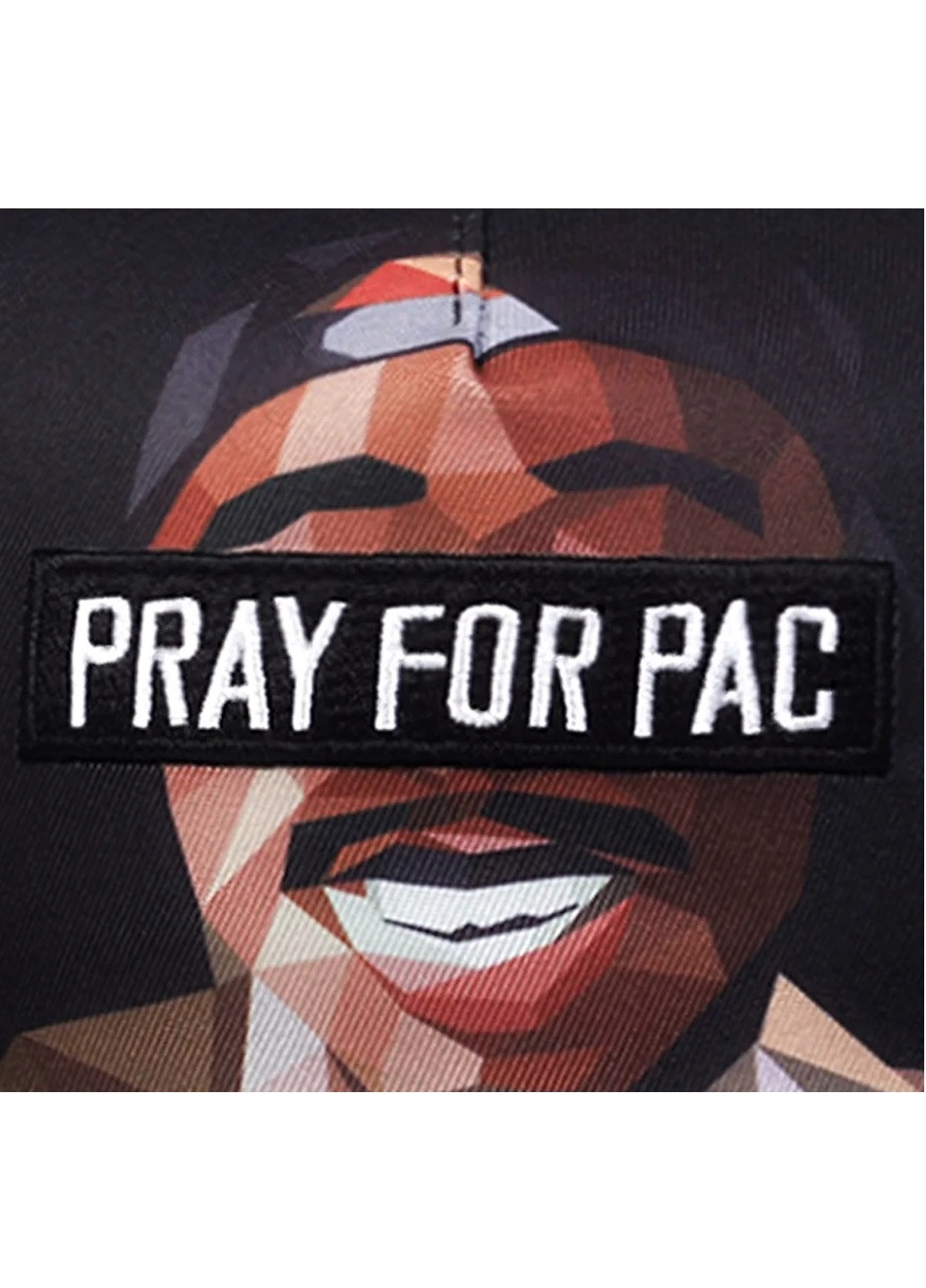 Кепка Tupac (Шакур Тупак, 2Pac, молитесь за пак) с прямым козырьком, Унисекс Brand снепбек (259302778)