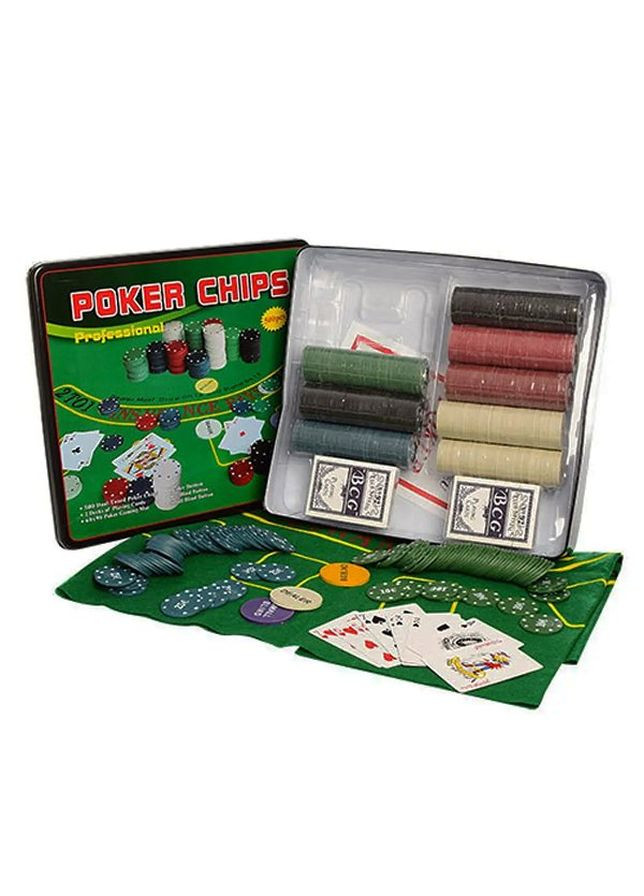 Настольная игра - покер цвет разноцветный ЦБ-00233533 No Brand (266413540)
