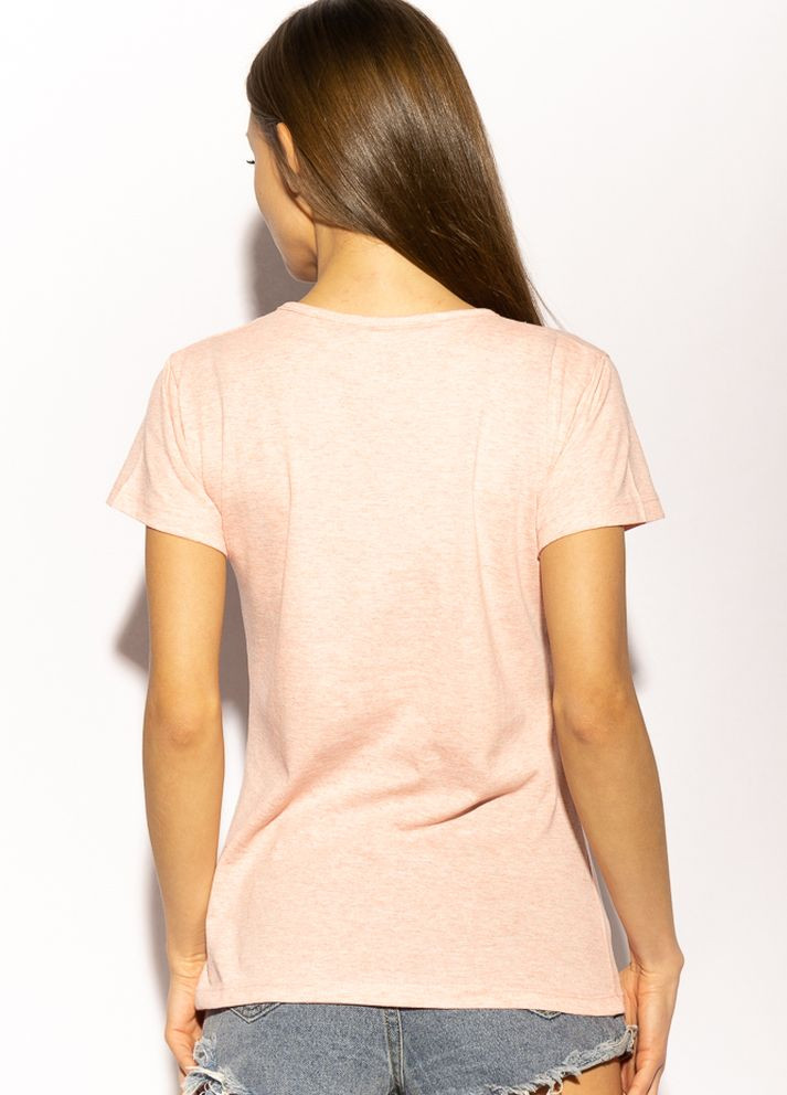 Прозора літня футболка жіноча moment (рожевий меланж) Time of Style