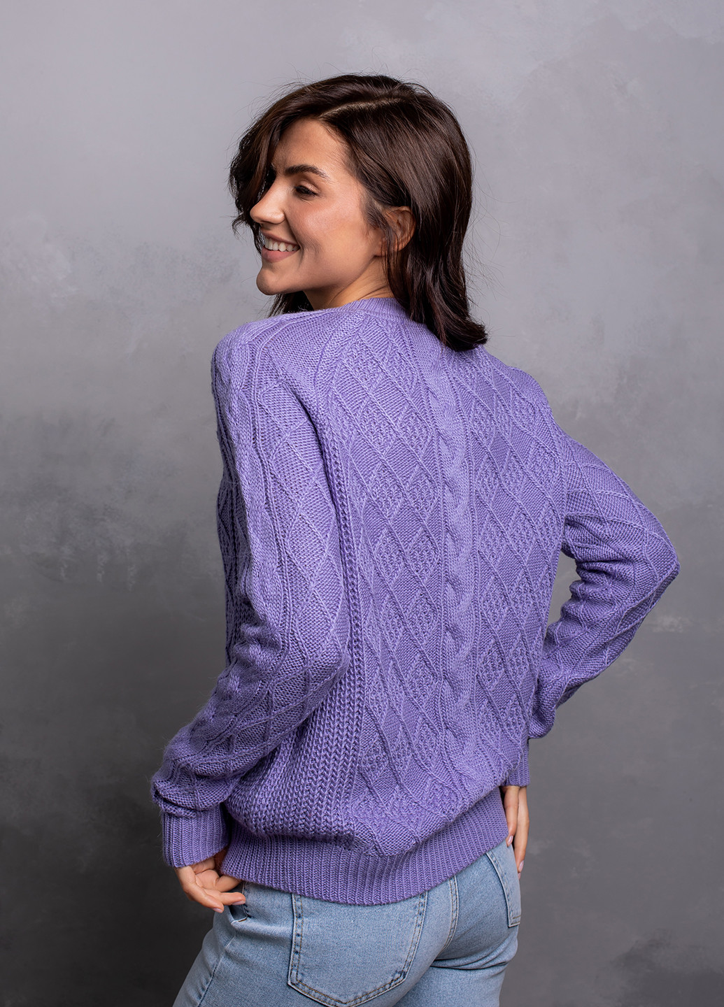 Сиреневый свитер женский Bakhur