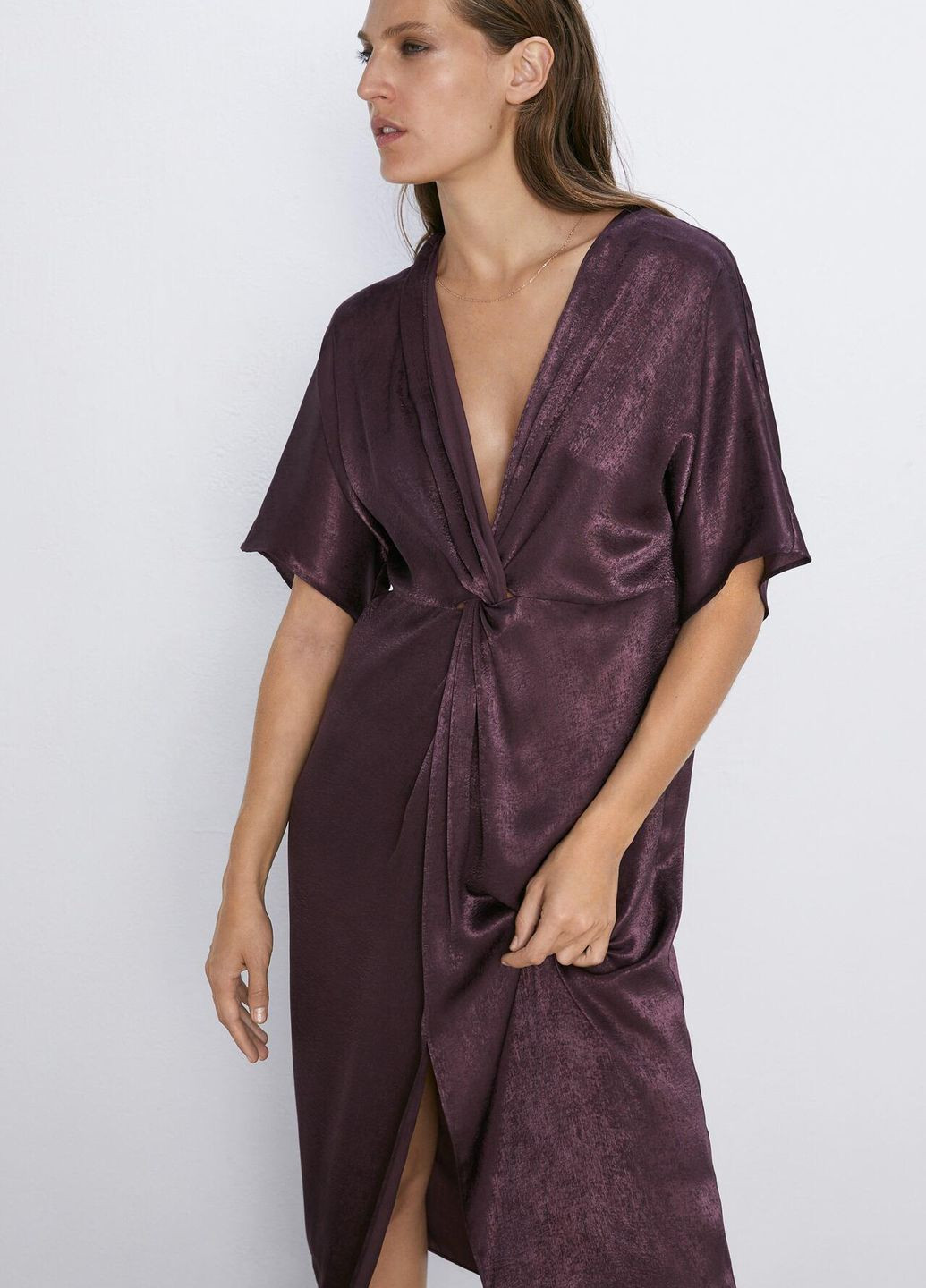Бордовое вечірня сукня,бордовий, Zara