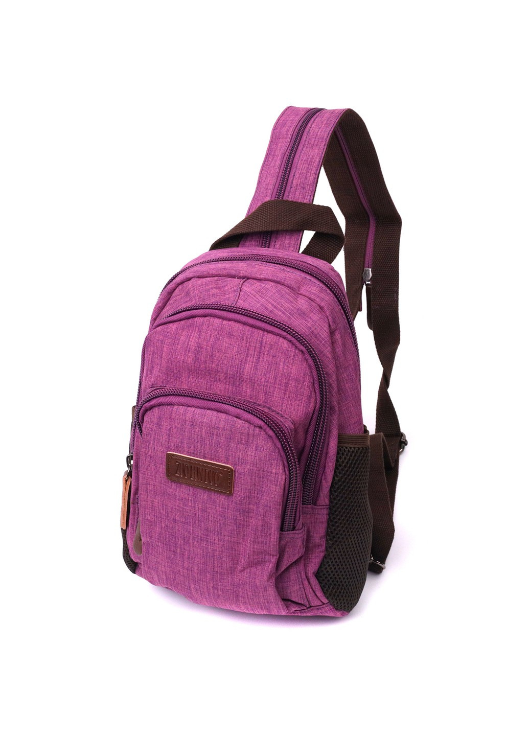 Модный рюкзак из полиэстера с большим количеством карманов 22147 Фиолетовый Vintage (267948757)