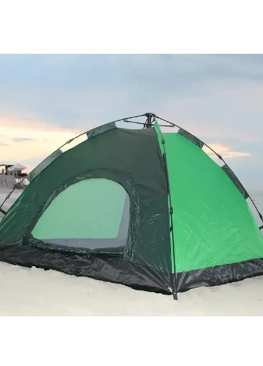 Палатка тент автоматическая 4-х местная для отдыха на природе пикнике рыбалке в походе 200х200х145 см (474557-Prob) Зеленая Unbranded (258842537)