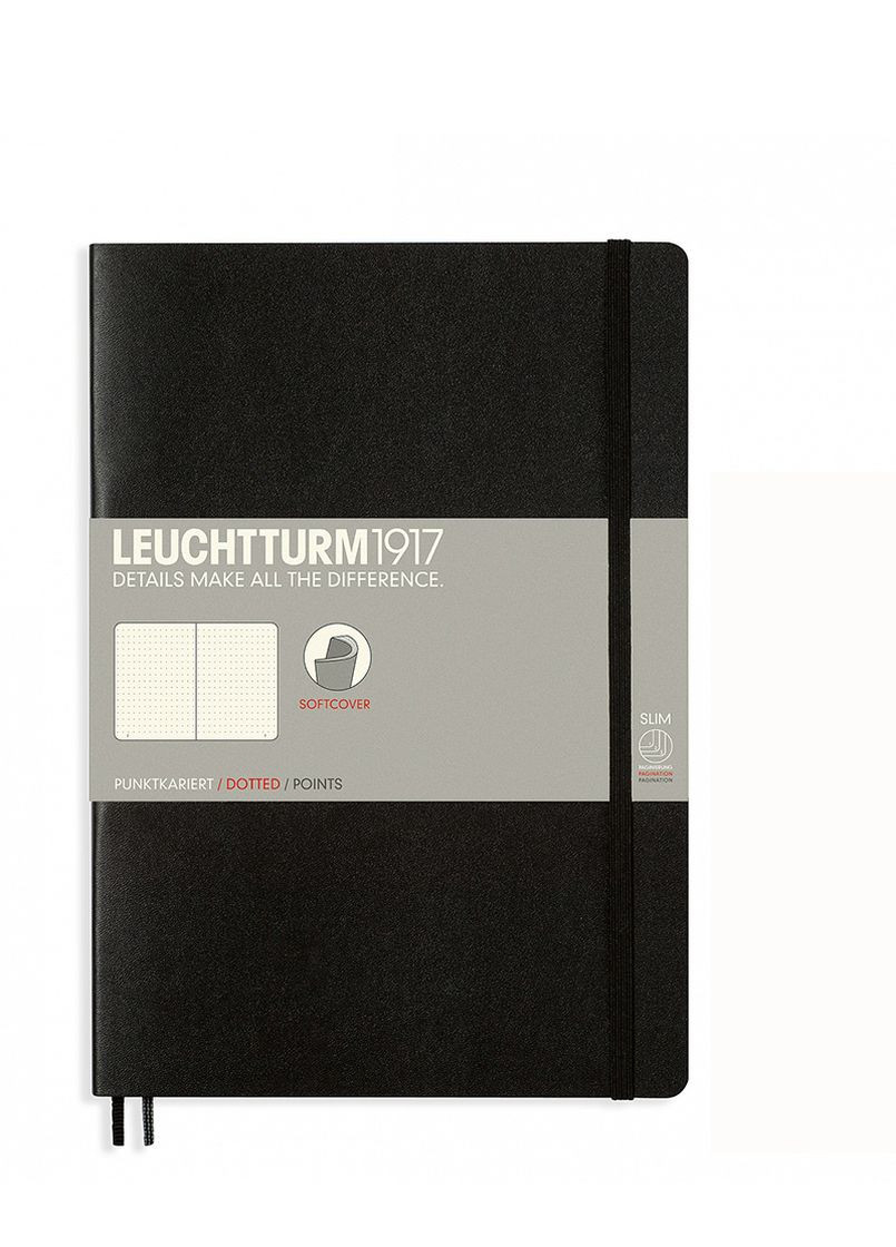 Блокнот Composition (B5), М'яка обкладинка, чорний, крапка Leuchtturm1917 (270949213)