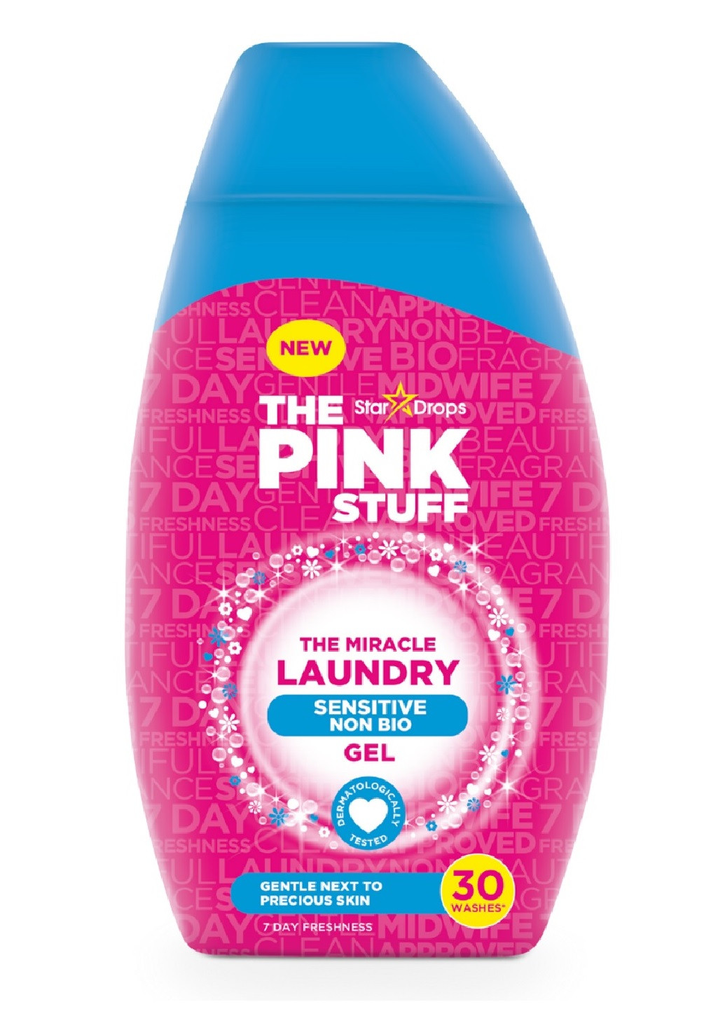 Гель для прання The Miracle Laundry Sensitive Non Bio Gel 900мл The Pink Stuff (258414290)
