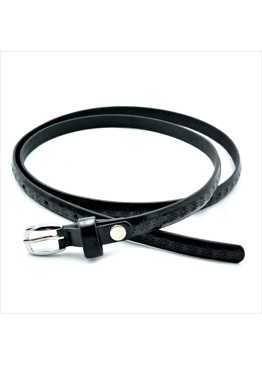 Женский ремень Weatro 1 х 110 см Черный zhkz-1cm-006 Le-Mon (272596720)