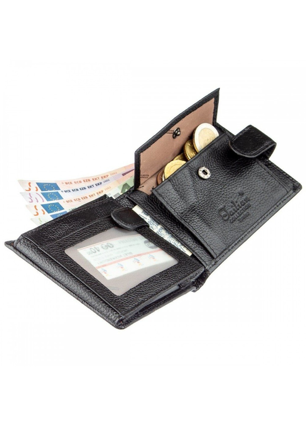 Гаманець з натуральної шкіри 19004 Коричневий Tailian (262522920)