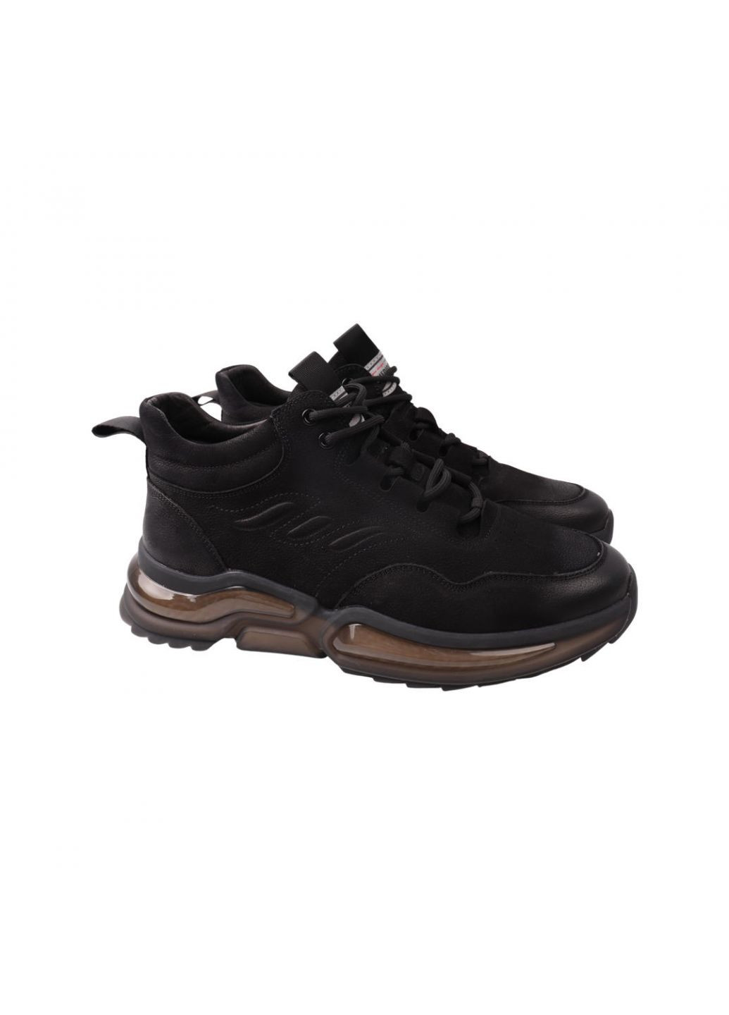 Черные ботинки мужские черные нубук Lifexpert