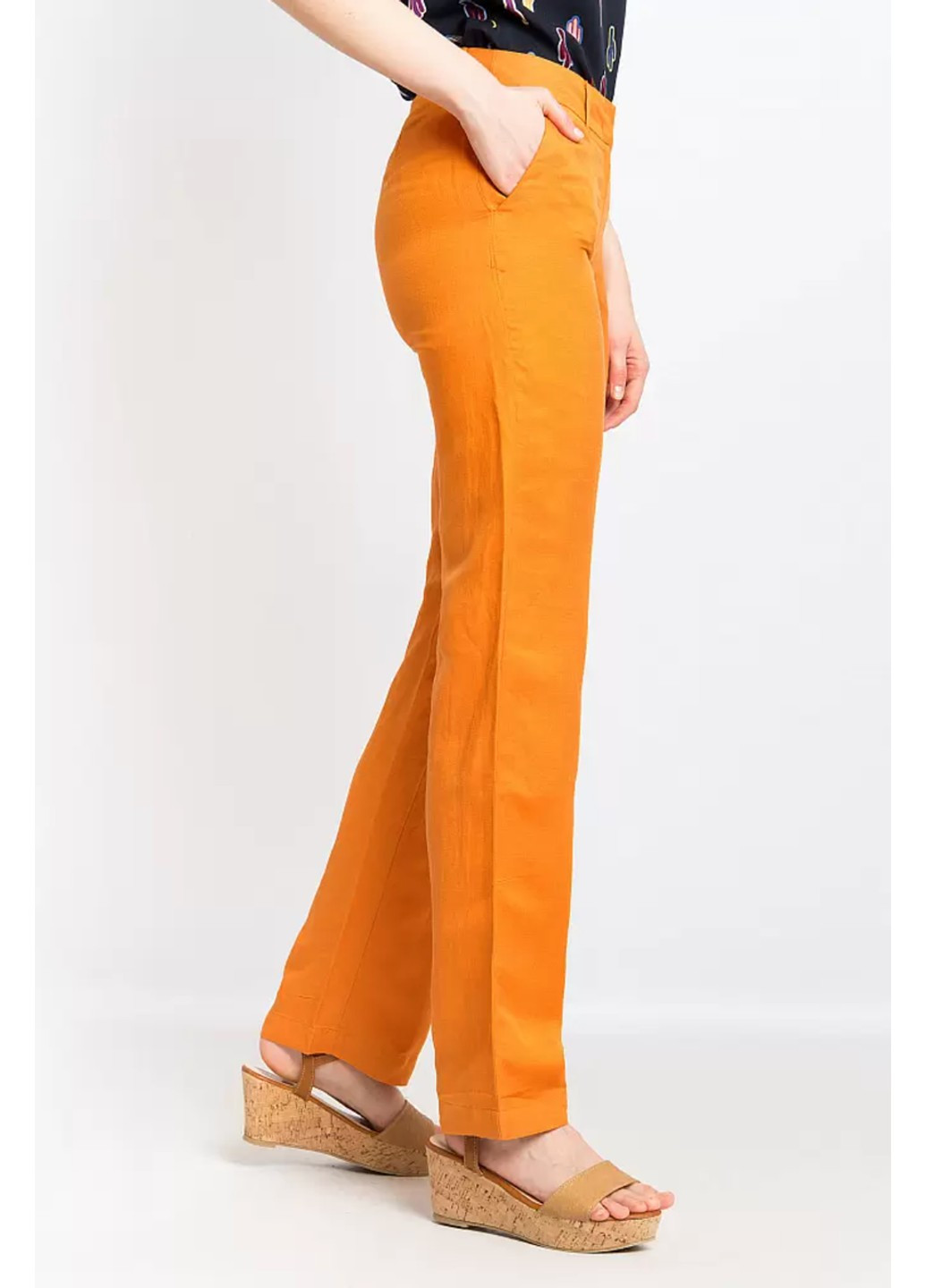 Оранжевые кэжуал летние кюлоты брюки Finn Flare