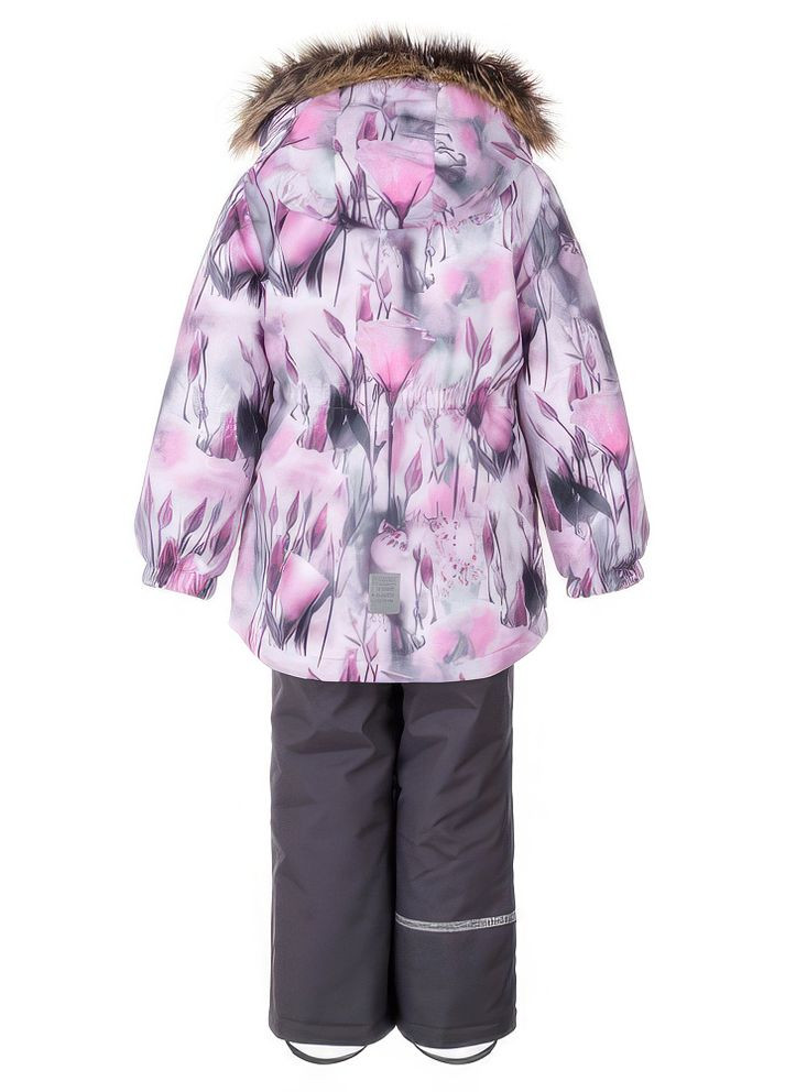 Рожевий зимній зимовий комплект (куртка + напівкомбінезон) для дівчинки 9215 122 см рожевий 68846 Lenne