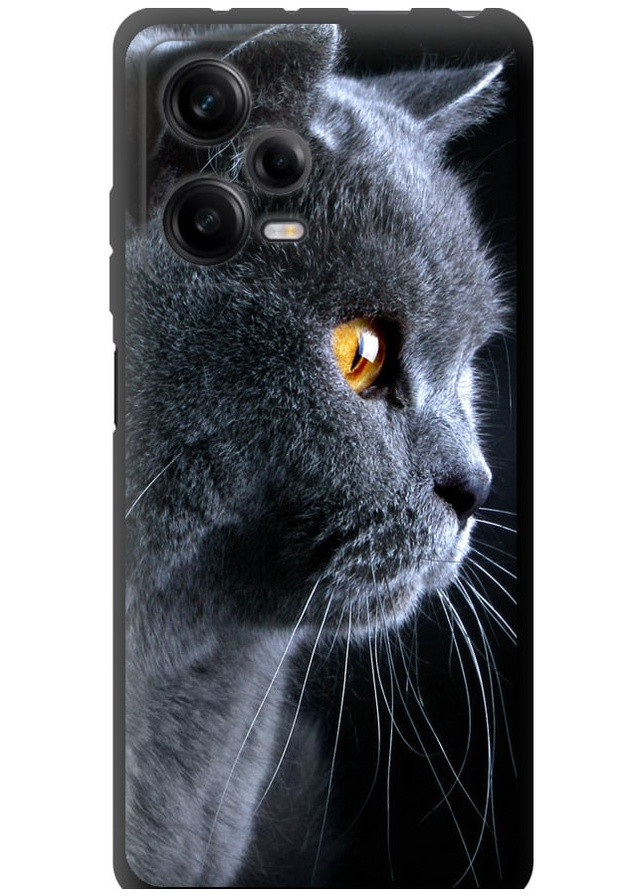 TPU черный чехол 'Красивый кот' для Endorphone Xiaomi Redmi Note 12 Pro 5G (259943744)