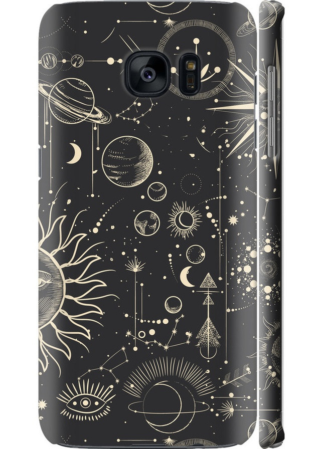 3D пластиковий матовий чохол 'Фаза місяця' для Endorphone Samsung Galaxy S7 Edge G935F (258082764)