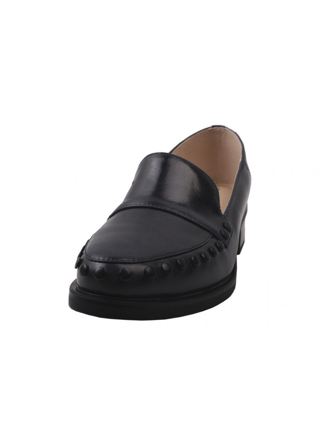 Туфлі жіночі з натуральної шкіри, на низькому ходу, чорні, Brocoly 266-9dtc (257420065)