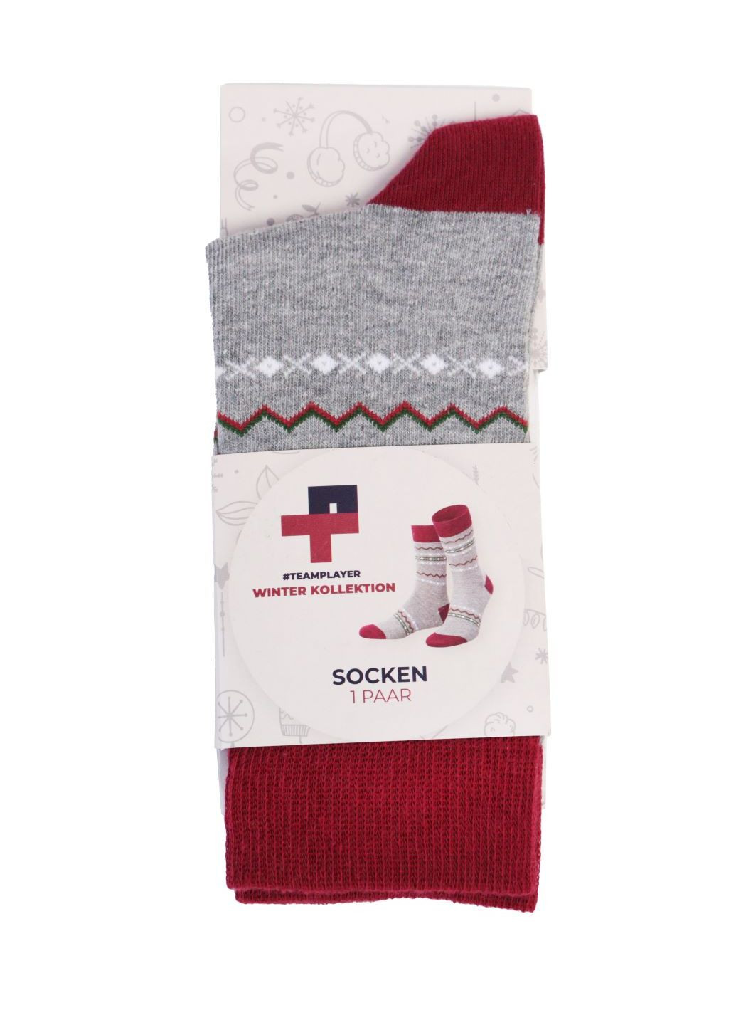 Шкарпетки універсальні з принтом 35-38 різнокольорові Teamplayer Aldi (270092235)