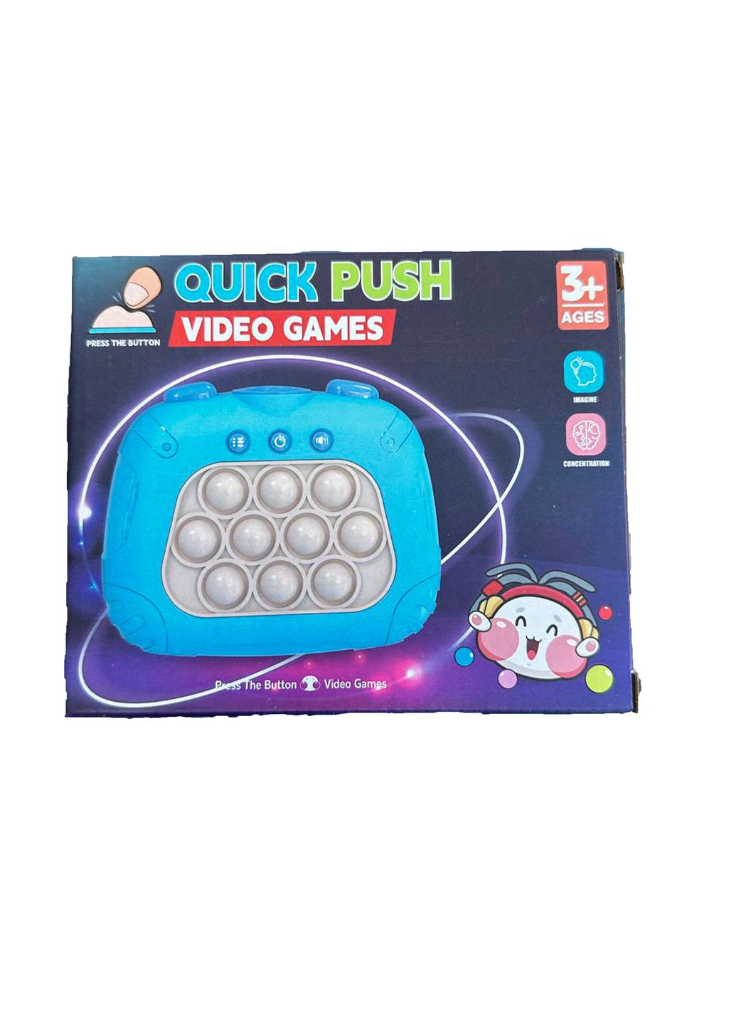 Електронна іграшка "Quick Push Pop It" з 4 режимами гри No Brand (266133117)