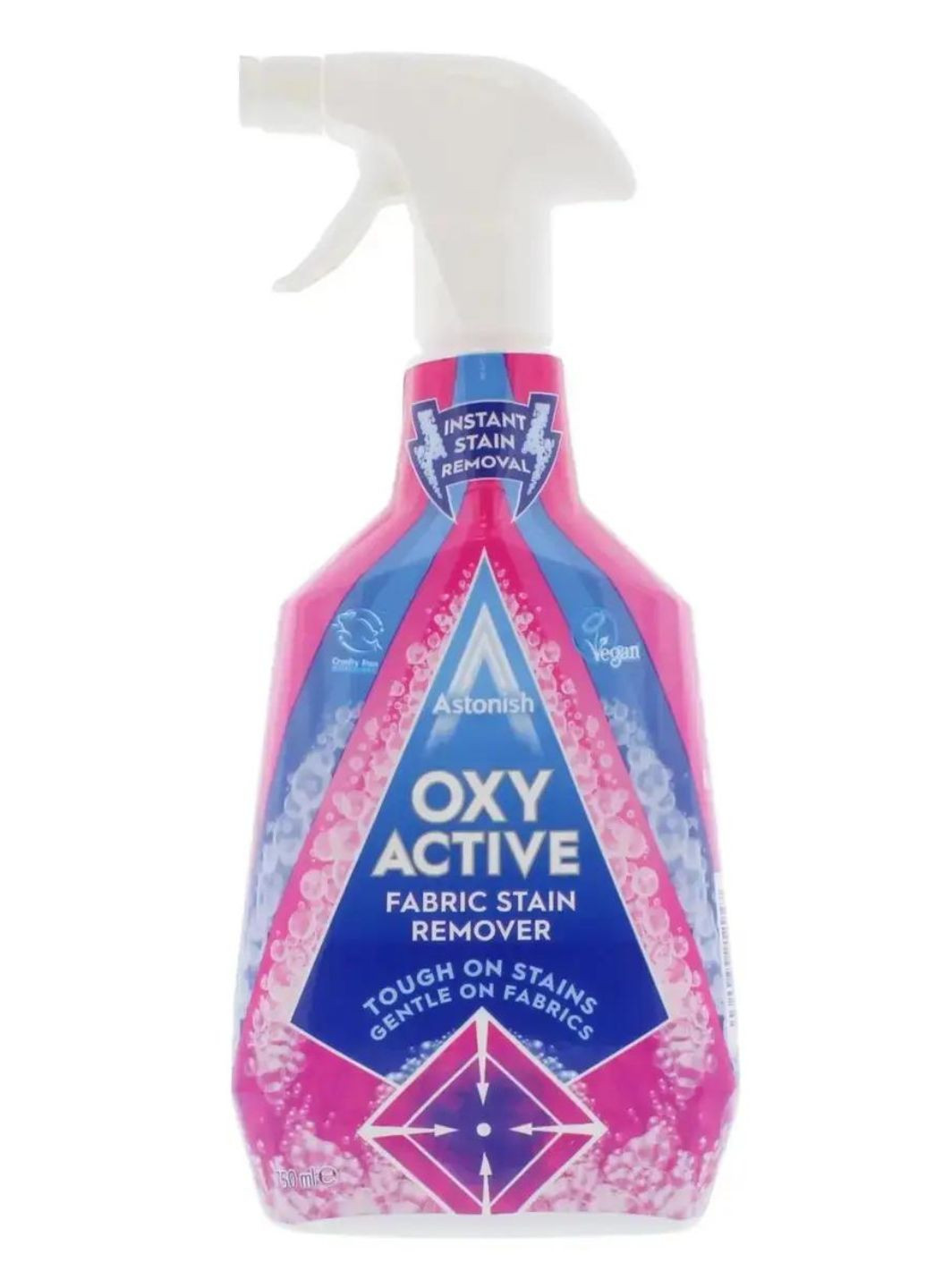 Спрей плямовивідник з активним киснем Oxy Active Fabric Stain Remover 750мл Astonish (261853578)