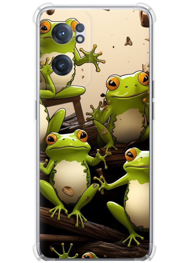 Силикон с усиленными углами чехол 'Жабки' для Endorphone OnePlus Nord CE 2 (266905858)