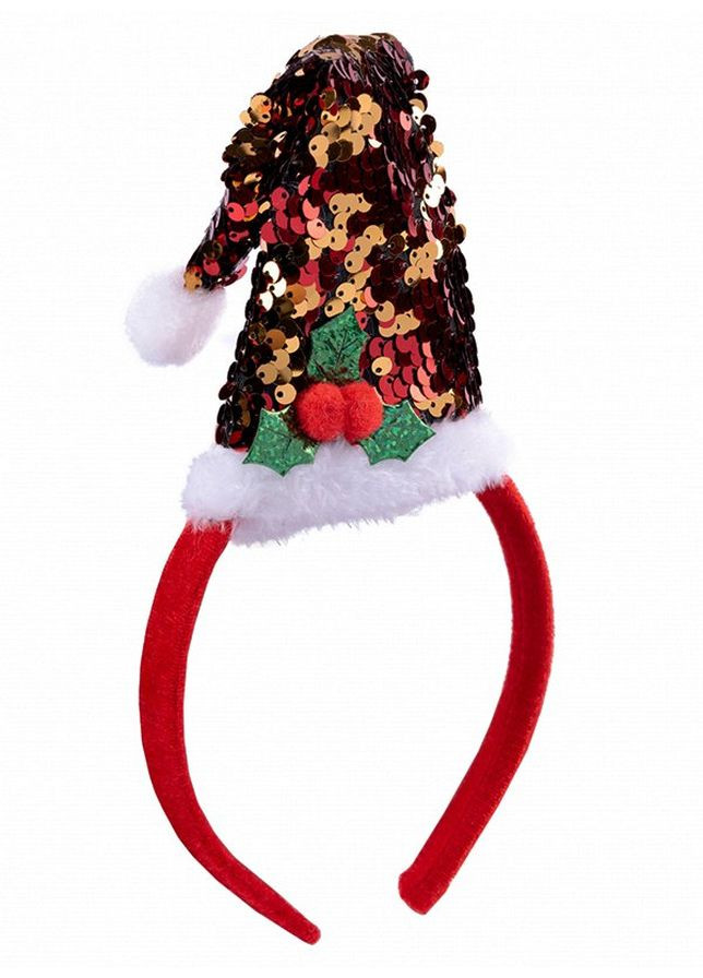 Новогодний обруч "Шляпка Санты" цвет разноцветный ЦБ-00234153 Novogod'ko (266413567)