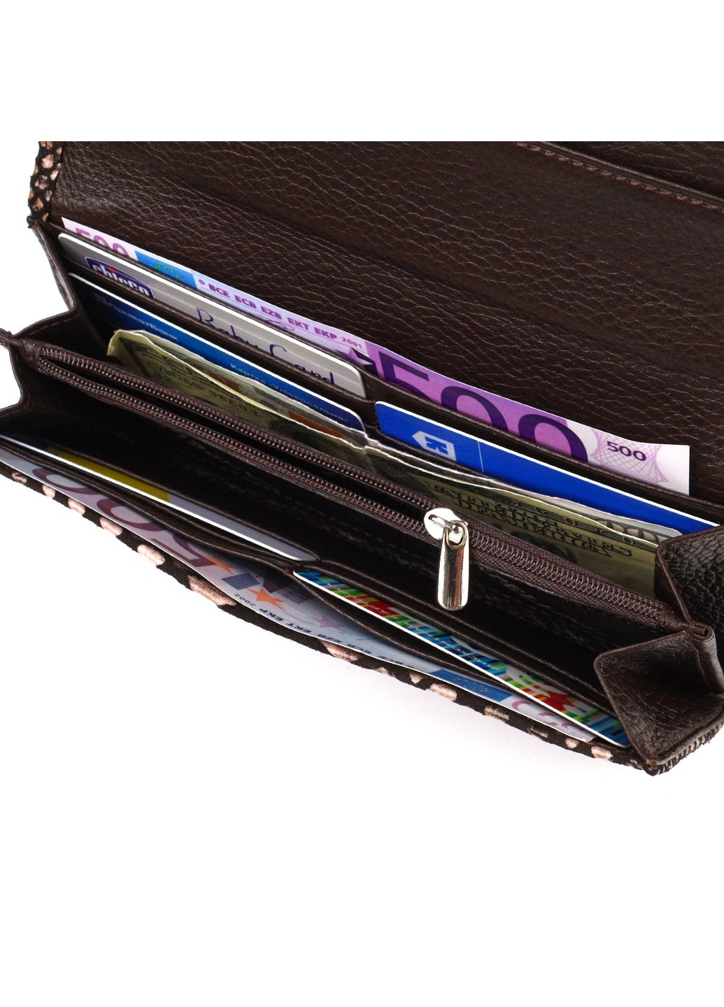 Ультрастильний жіночий гаманець із фактурної натуральної шкіри з тисненням під змію 21713 Canpellini (259815867)