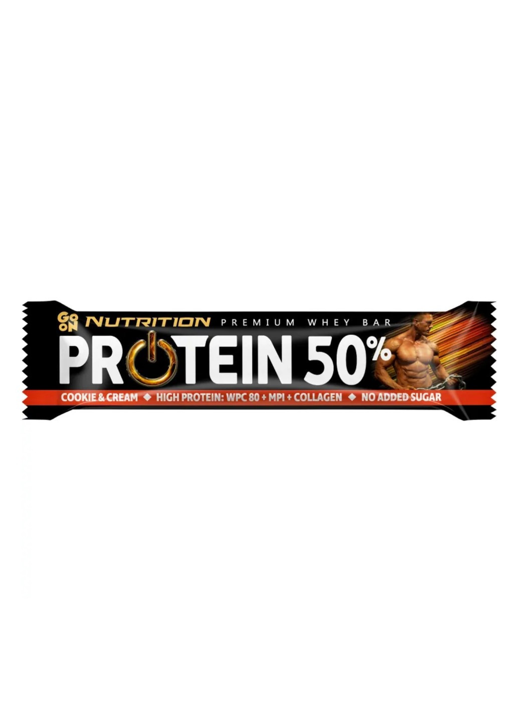 Протеїнові Батончики Protein Bar 50% - 24x40г Печиво-Крем Go On Nutrition (276718199)