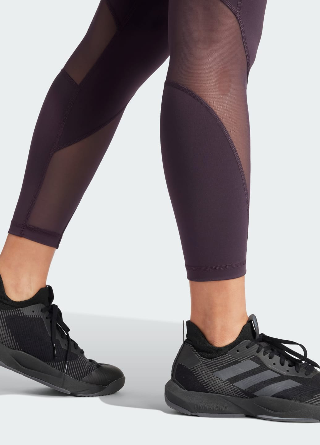 Фиолетовые демисезонные леггинсы tailored hiit training 7/8 adidas