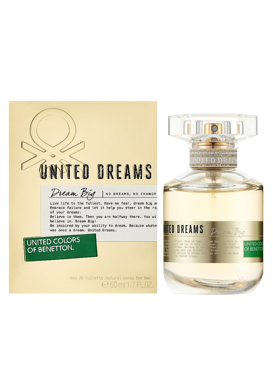 Туалетна вода United Dreams Dream Big For Her, 50 мл United Colors of Benetton (259938965)