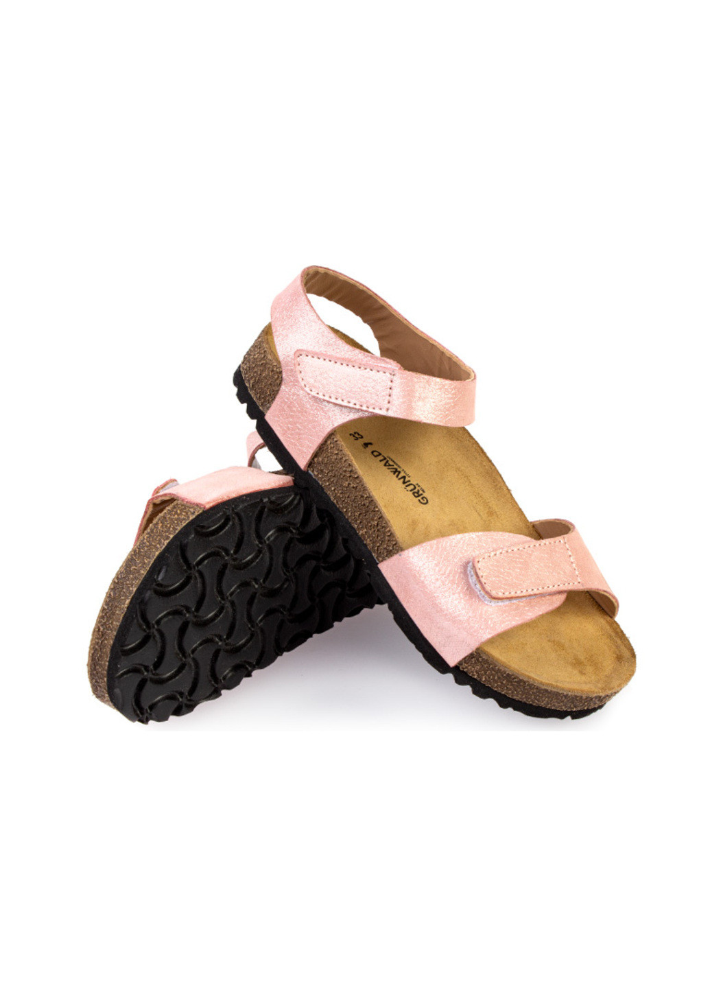Розовые повседневные сандалии детские для девочек бренда 4300983_(1) Grunwald на кнопках