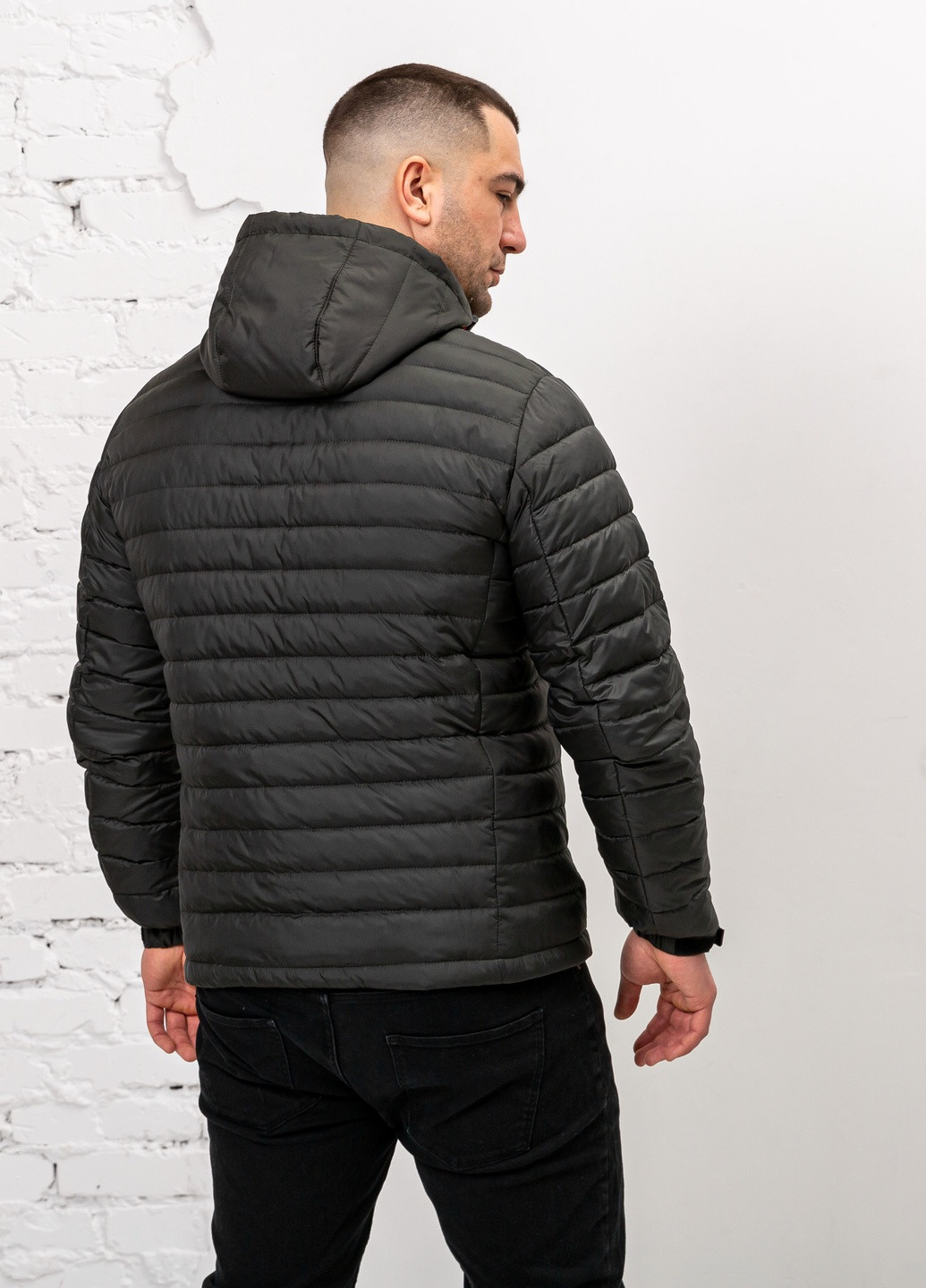 Оливкова (хакі) демісезонна чоловіча весняна куртка великого розміру бренд vavalon SK