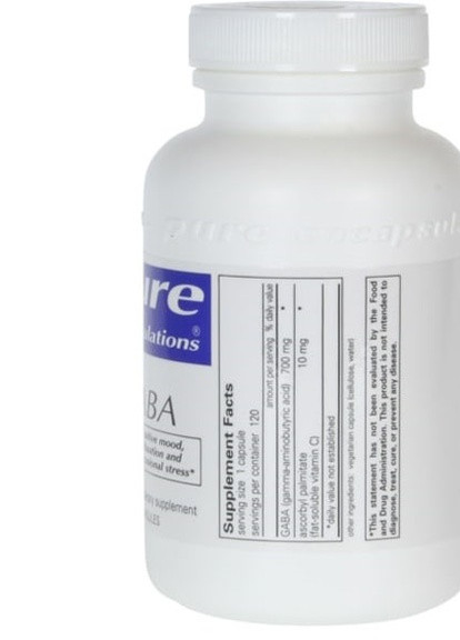GABA 700 mg 60 Caps PE-01025 Pure Encapsulations (257079476)