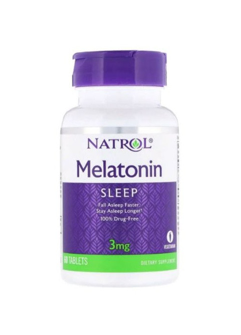 Melatonin 3 mg 60 Tabs NTL-00510 Natrol (258646275)